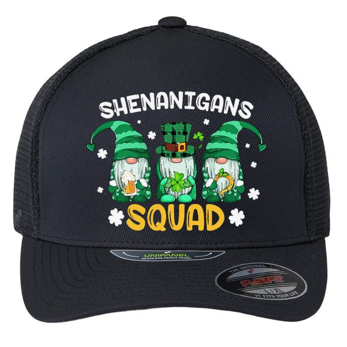 Leprechaun Shenanigans Squad st patrick green Gnomes  Flexfit Unipanel Trucker Cap