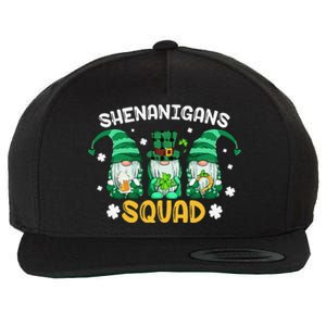 Leprechaun Shenanigans Squad st patrick green Gnomes  Wool Snapback Cap