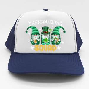 Leprechaun Shenanigans Squad st patrick green Gnomes  Trucker Hat