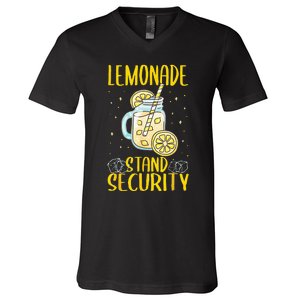 Lemonade Stand Security Lemon Juice V-Neck T-Shirt