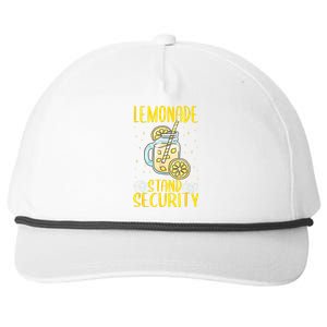 Lemonade Stand Security Lemon Juice Snapback Five-Panel Rope Hat