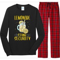 Lemonade Stand Security Lemon Juice Long Sleeve Pajama Set