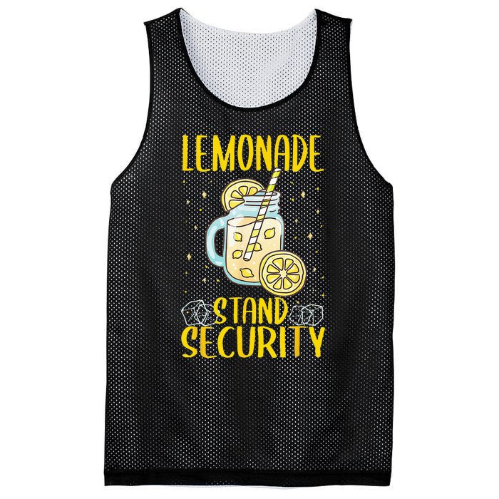 Lemonade Stand Security Lemon Juice Mesh Reversible Basketball Jersey Tank