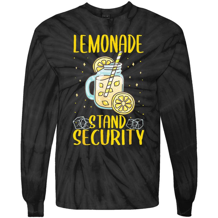 Lemonade Stand Security Lemon Juice Tie-Dye Long Sleeve Shirt