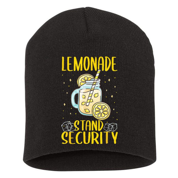 Lemonade Stand Security Lemon Juice Short Acrylic Beanie