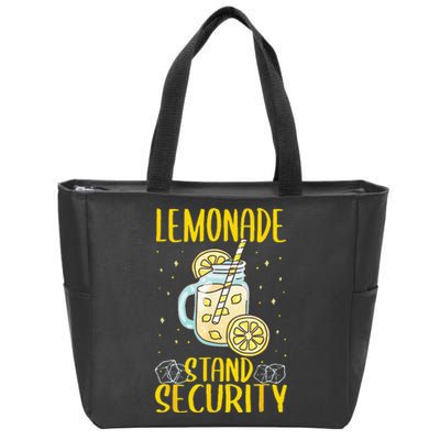 Lemonade Stand Security Lemon Juice Zip Tote Bag