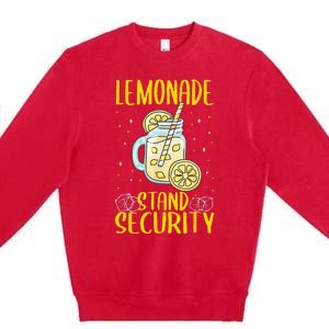 Lemonade Stand Security Lemon Juice Premium Crewneck Sweatshirt