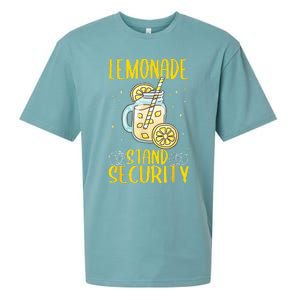 Lemonade Stand Security Lemon Juice Sueded Cloud Jersey T-Shirt