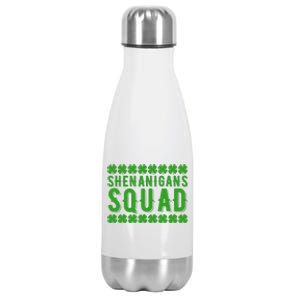 Leprechaun Shenanigans Squad st patrick green Gnomes  Stainless Steel Insulated Water Bottle