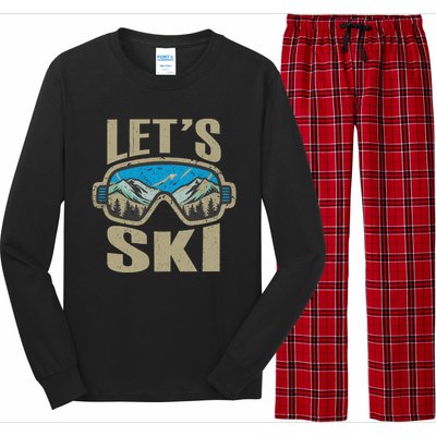 Lets Ski Ski Trip Long Sleeve Pajama Set