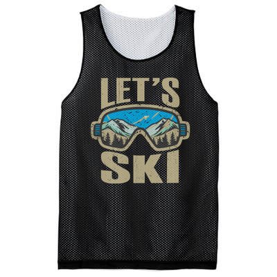 Lets Ski Ski Trip Mesh Reversible Basketball Jersey Tank