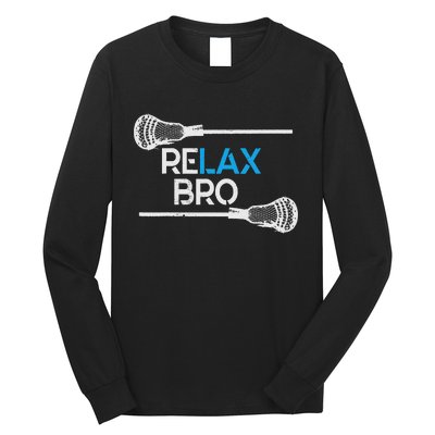 Lacrosse Sport Stick Funny Lax Player Love Perfect Gift Idea Long Sleeve Shirt