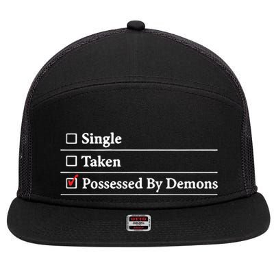 Larian Studios Single Taken Possessed By Demons 7 Panel Mesh Trucker Snapback Hat