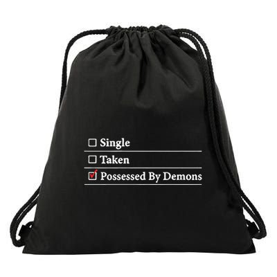 Larian Studios Single Taken Possessed By Demons Drawstring Bag