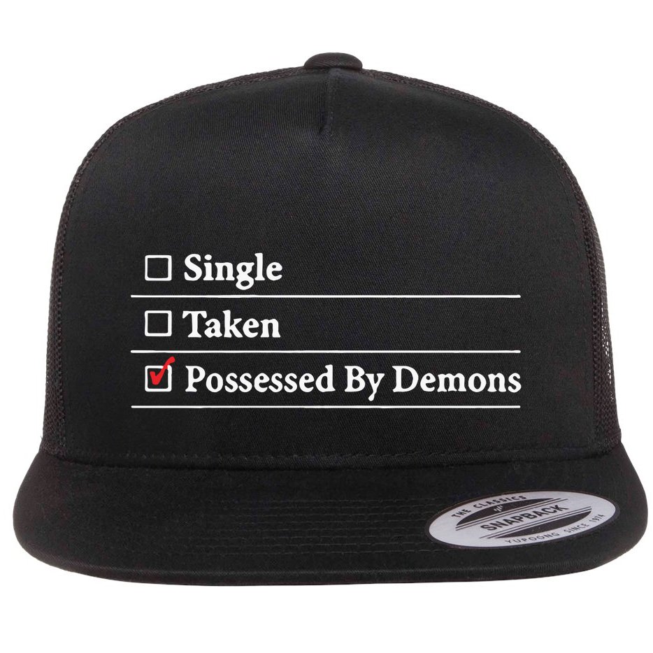 Larian Studios Single Taken Possessed By Demons Flat Bill Trucker Hat