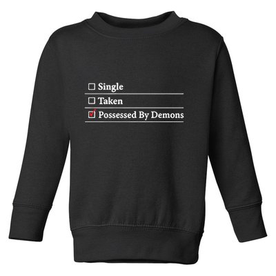 Larian Studios Single Taken Possessed By Demons Toddler Sweatshirt