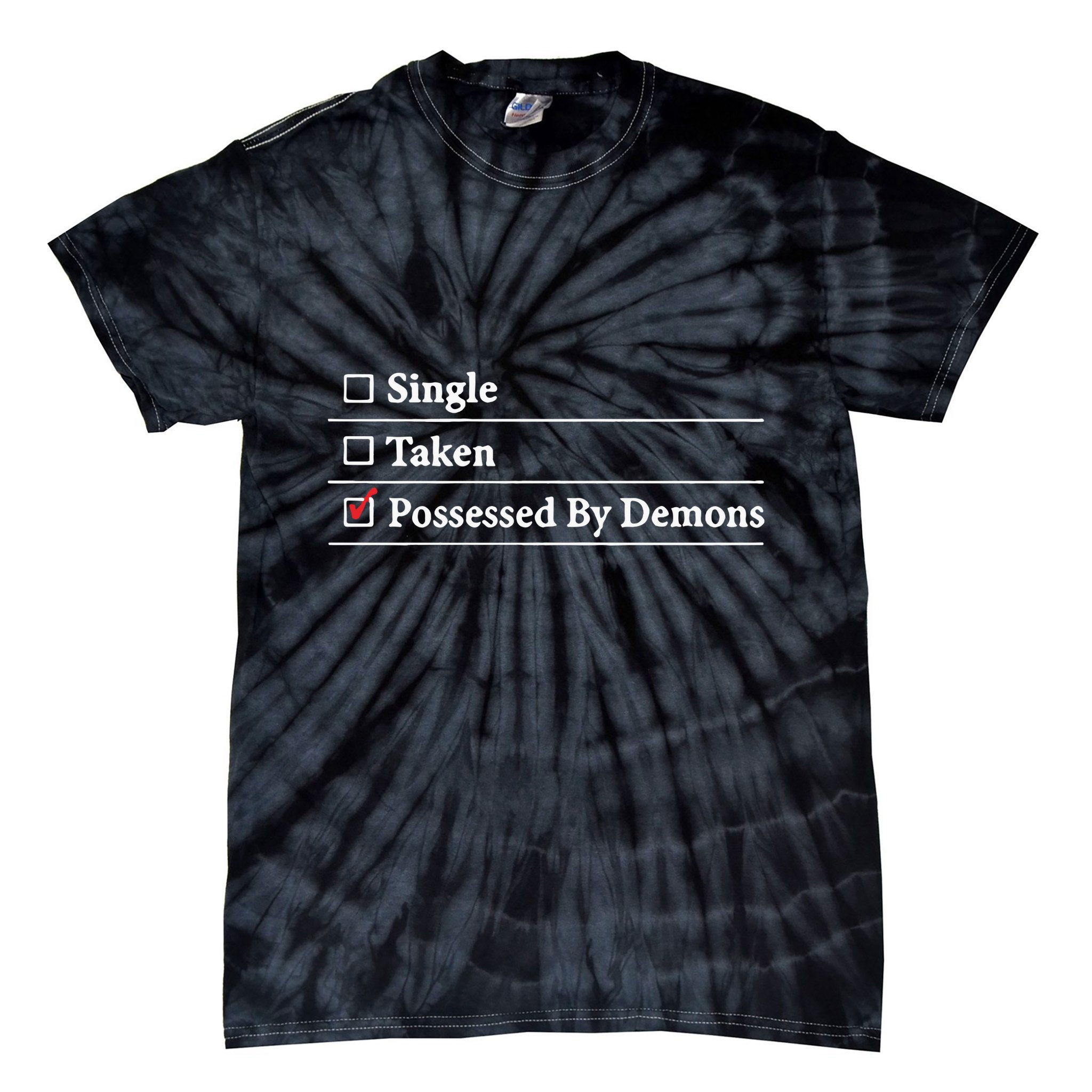 Larian Studios Single Taken Possessed By Demons Tie-Dye T-Shirt