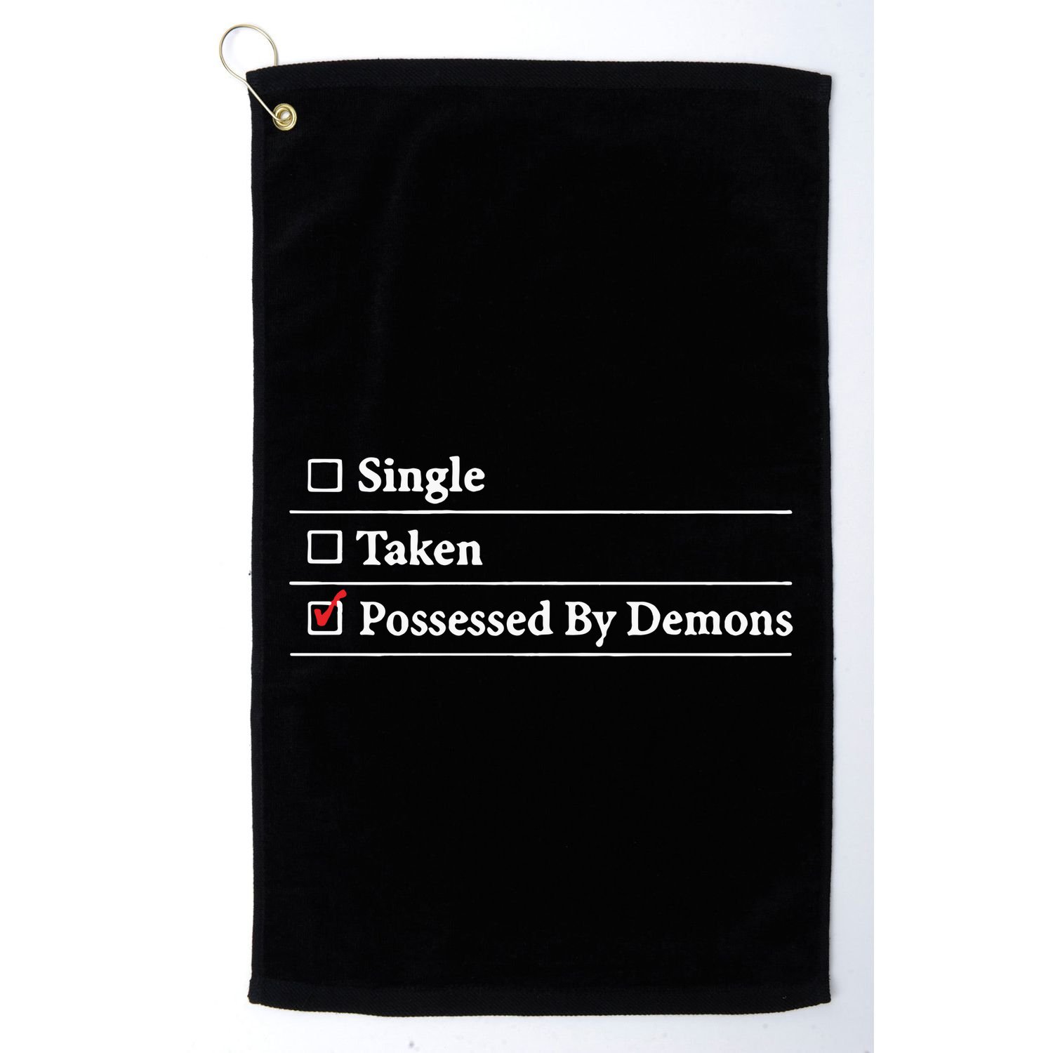 Larian Studios Single Taken Possessed By Demons Golf Towel