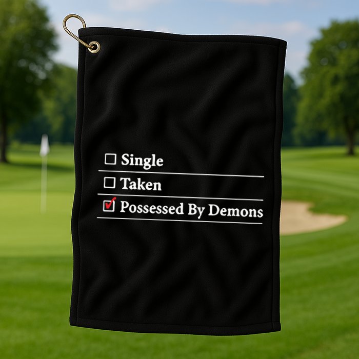 Larian Studios Single Taken Possessed By Demons Golf Towel