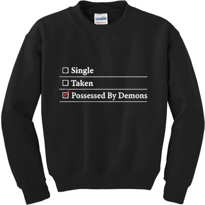 Larian Studios Single Taken Possessed By Demons Kids Sweatshirt