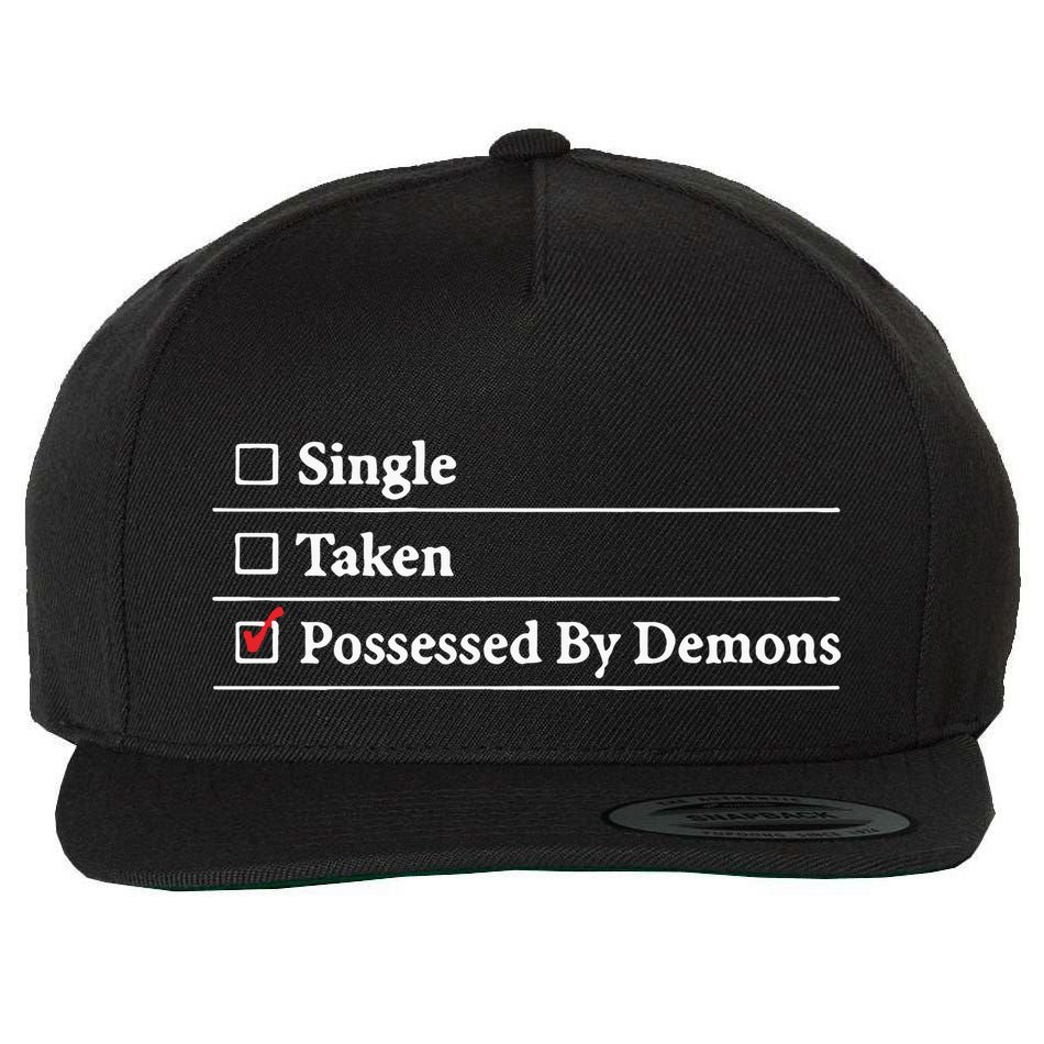 Larian Studios Single Taken Possessed By Demons Wool Snapback Cap