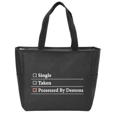 Larian Studios Single Taken Possessed By Demons Zip Tote Bag