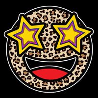 Leopard Star Smiley Face Cute City Backpack