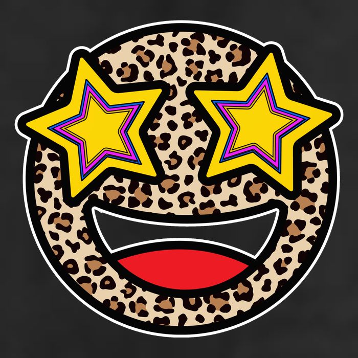 Leopard Star Smiley Face Cute Hat