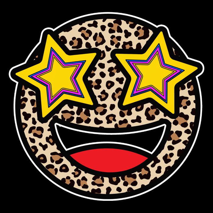 Leopard Star Smiley Face Cute Wool Snapback Cap