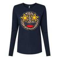 Leopard Star Smiley Face Cute Womens Cotton Relaxed Long Sleeve T-Shirt