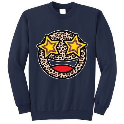 Leopard Star Smiley Face Cute Sweatshirt