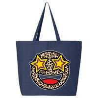 Leopard Star Smiley Face Cute 25L Jumbo Tote