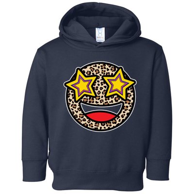 Leopard Star Smiley Face Cute Toddler Hoodie