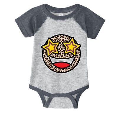 Leopard Star Smiley Face Cute Infant Baby Jersey Bodysuit