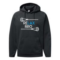 Lacrosse Sport Stick Funny Lax Player Love Perfect Gift Idea Performance Fleece Hoodie