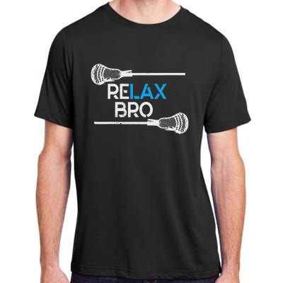 Lacrosse Sport Stick Funny Lax Player Love Perfect Gift Idea Adult ChromaSoft Performance T-Shirt