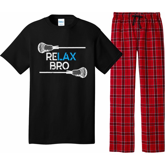 Lacrosse Sport Stick Funny Lax Player Love Perfect Gift Idea Pajama Set