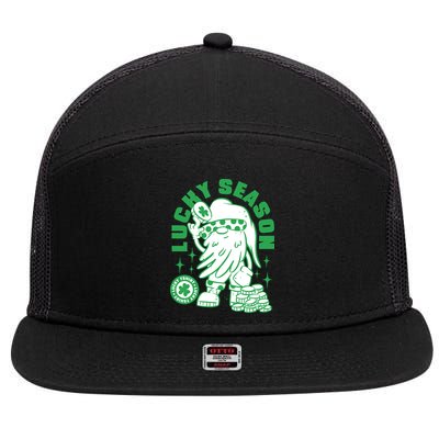 Lucky Season St Patrick's Day Lucky 7 Panel Mesh Trucker Snapback Hat