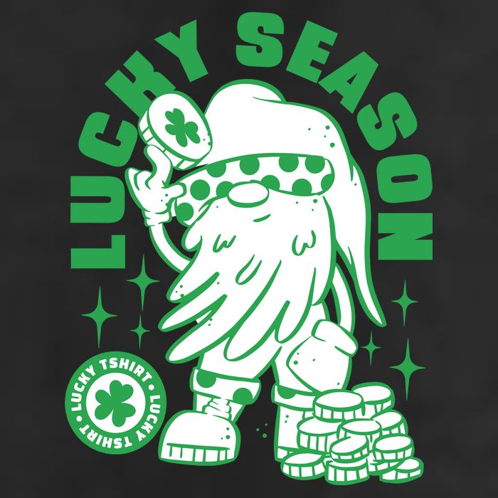 Lucky Season St Patrick's Day Lucky 7 Panel Mesh Trucker Snapback Hat