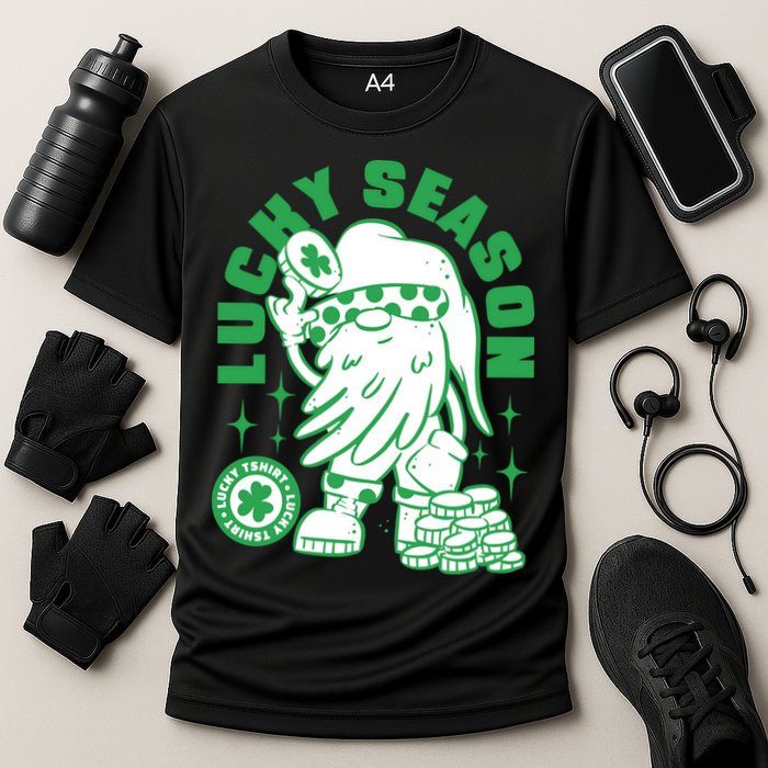 Lucky Season St Patrick's Day Lucky Cooling Performance Crew T-Shirt