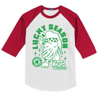 Lucky Season St Patrick's Day Lucky Kids Colorblock Raglan Jersey