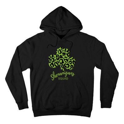 Leopard Shenanigan Squad st patrick green Shamrock Hoodie