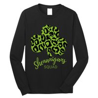 Leopard Shenanigan Squad st patrick green Shamrock Long Sleeve Shirt