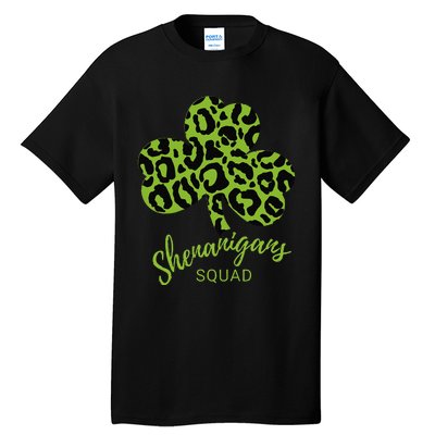 Leopard Shenanigan Squad st patrick green Shamrock Tall T-Shirt