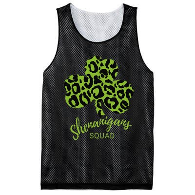 Leopard Shenanigan Squad st patrick green Shamrock Mesh Reversible Basketball Jersey Tank