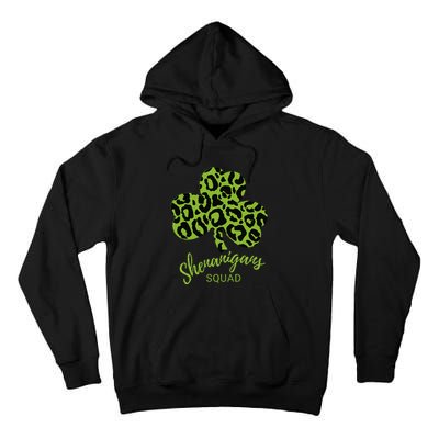 Leopard Shenanigan Squad st patrick green Shamrock Tall Hoodie