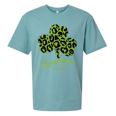 Leopard Shenanigan Squad st patrick green Shamrock Sueded Cloud Jersey T-Shirt