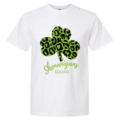 Leopard Shenanigan Squad st patrick green Shamrock Garment-Dyed Heavyweight T-Shirt