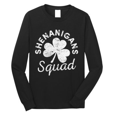 Leopard Shenanigan Squad st patrick green saint irish Long Sleeve Shirt