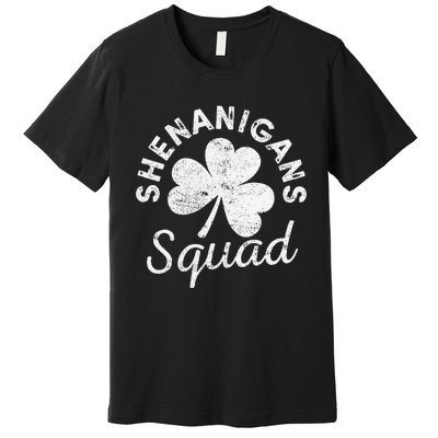 Leopard Shenanigan Squad st patrick green saint irish Premium T-Shirt